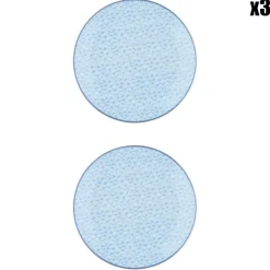 Bjorn 6 Assiettes à dessert Pattern Pastel rose pastel/bleu pastel/vert pastel - D.21 cm