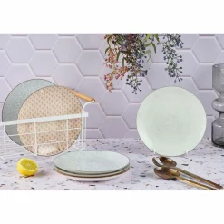 Bjorn 6 Assiettes à dessert Pattern Pastel rose pastel/bleu pastel/vert pastel - D.21 cm