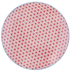 Best Bjorn 6 Assiettes à dessert Pattern Color bleu clair/rouge/jaune - D.21 cm