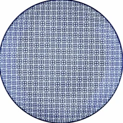 Bjorn 6 Assiettes à dessert Pattern Dark blue bleu foncé - D.21 cm