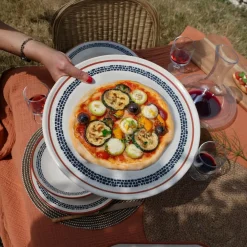 Outlet Novastyl 6 Assiettes À PizzaAmatxi 32Cm En FaienceBlanc