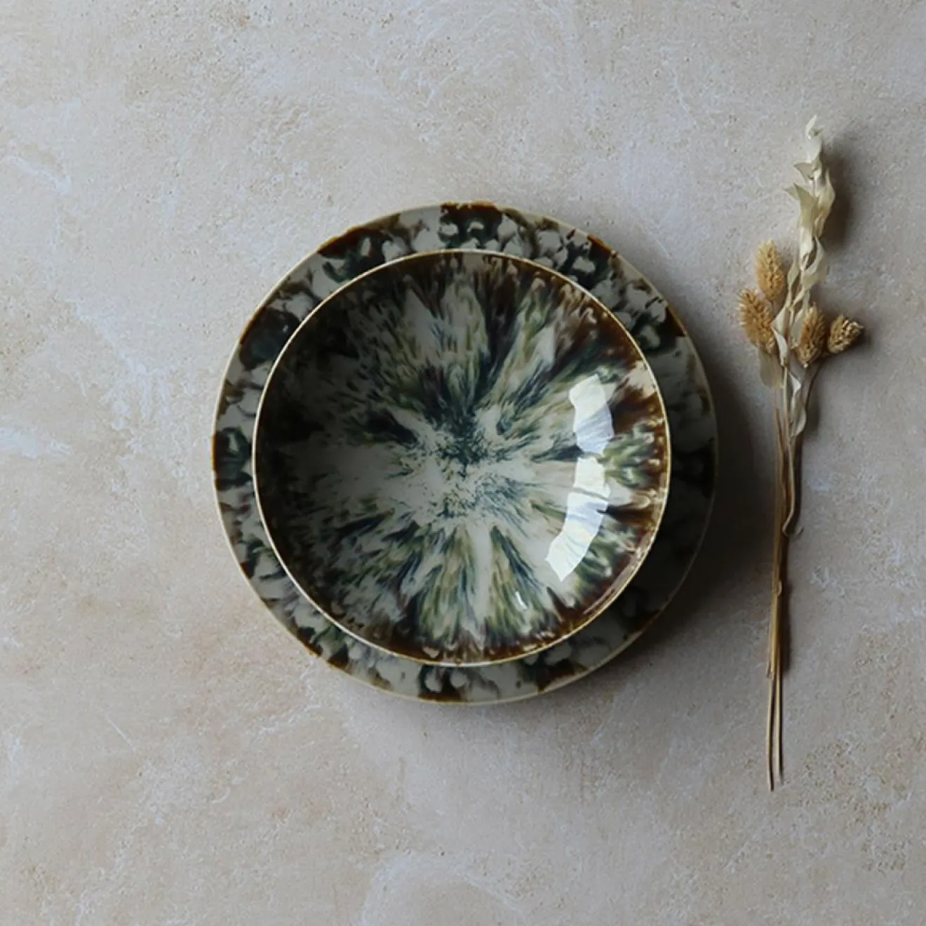 Novastyl 6 Assiettes CalottesMaka 21Cm En Porcelaine