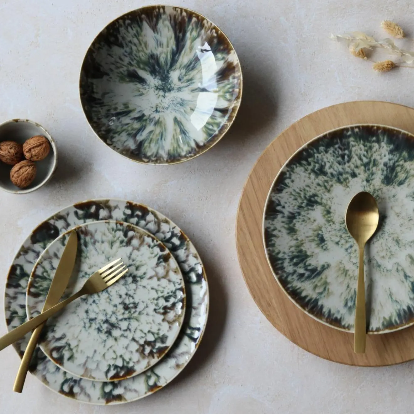 Novastyl 6 Assiettes CalottesMaka 21Cm En Porcelaine