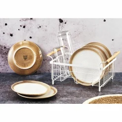 Hot Bjorn 6 Assiettes Cosmos beige/blanc nacré - D.21.5 cm