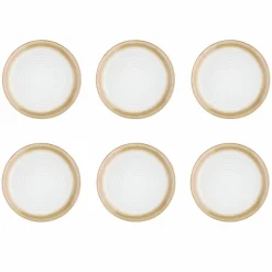 Hot Bjorn 6 Assiettes Cosmos beige/blanc nacré - D.21.5 cm