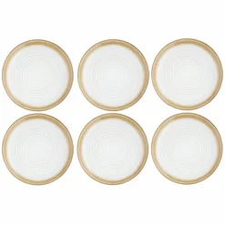 New Bjorn 6 Assiettes Cosmos beige/blanc nacré - D.27.5 cm