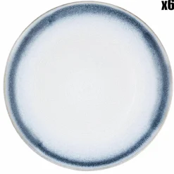 Best Bjorn 6 Assiettes Cosmos bleu/blanc nacré - D.27 cm