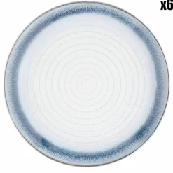 Best Bjorn 6 Assiettes Cosmos bleu/blanc nacré - D.21.5 cm
