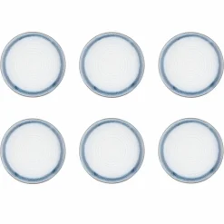 Best Bjorn 6 Assiettes Cosmos bleu/blanc nacré - D.21.5 cm