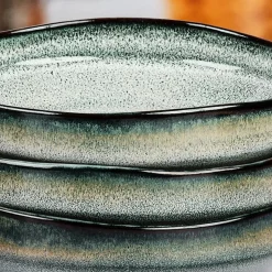 Bjorn 6 Assiettes Creuses Genesis bleu/gris/kaki - 100 cl