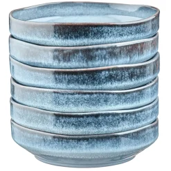 Bjorn 6 Assiettes Creuses Genesis bleues - 100 cl