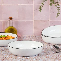 Bjorn 4 Assiettes creuses Pure blanc neige - 100 cL