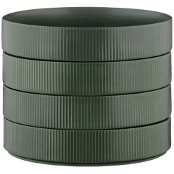 Best Bjorn 4 Assiettes Creuses Scandi vert olive - 100 cl