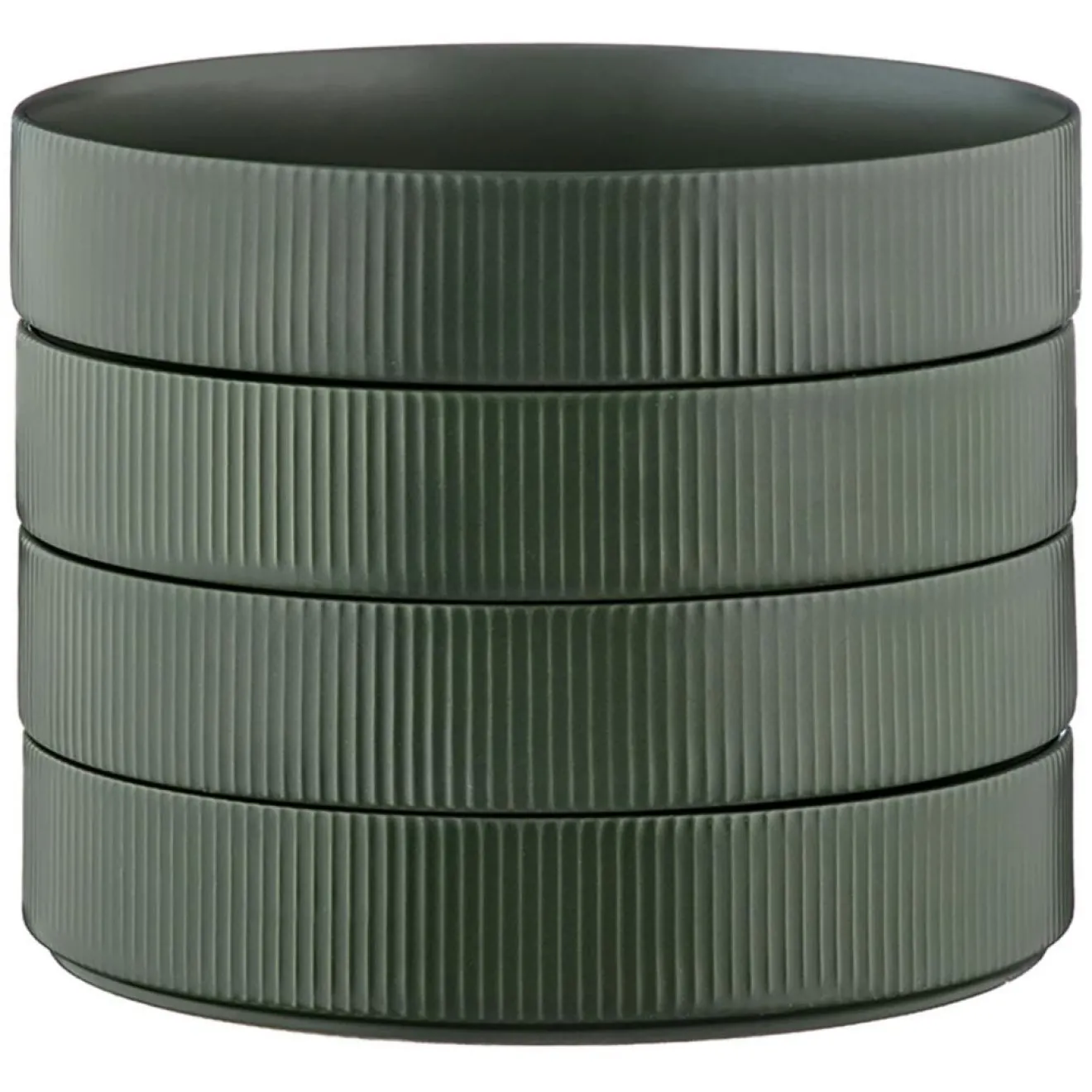 Best Bjorn 4 Assiettes Creuses Scandi vert olive - 100 cl