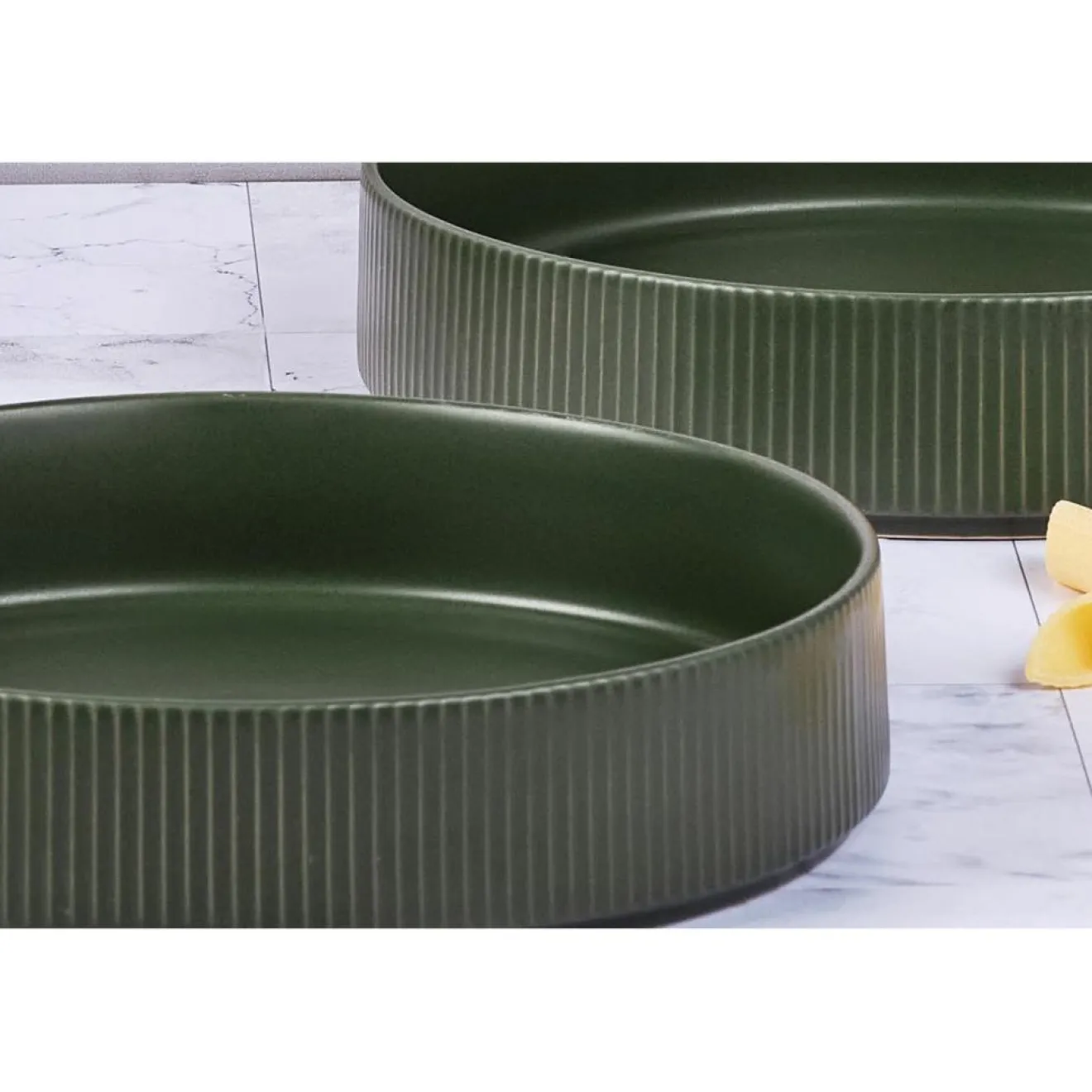 Best Bjorn 4 Assiettes Creuses Scandi vert olive - 100 cl