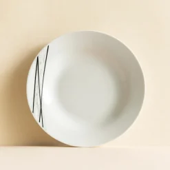 Novastyl 6 Assiettes CreusesCarbone 20Cm EnPorcelaine