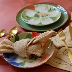 Outlet Novastyl 6 Assiettes CreusesFloralux 21Cm EnPorcelaine