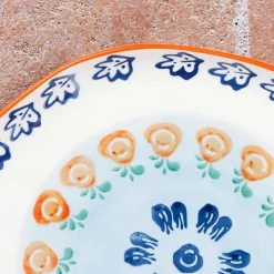 Hot Bjorn 4 Assiettes de Cuisine en Porcelaine Napoli multicolore - D.27 cm