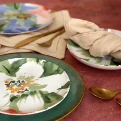 Novastyl 6 Assiettes DessertsFloralux 21Cm EnPorcelaine