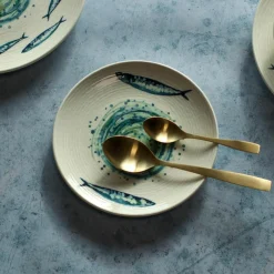 Novastyl 6 Assiettes DessertsSardine 20Cm En Faience