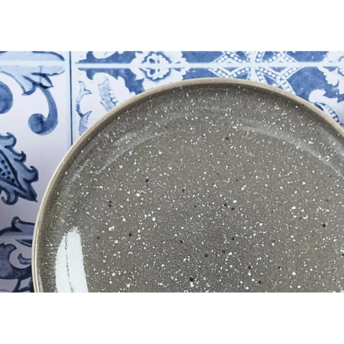 Online Bjorn 6 Assiettes en Grès dessert Stellar gris/anthracite - D.22 cm