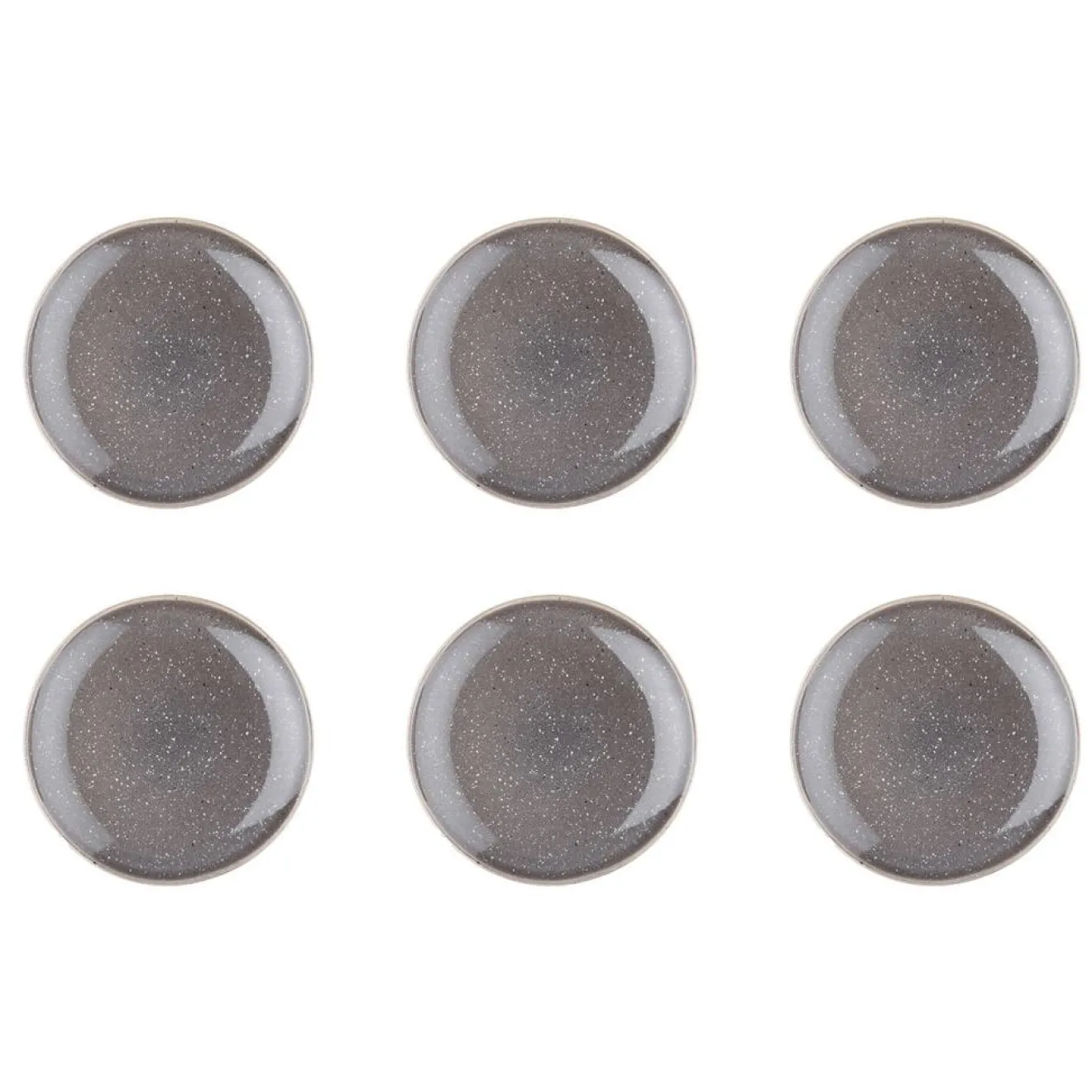 Online Bjorn 6 Assiettes en Grès dessert Stellar gris/anthracite - D.22 cm