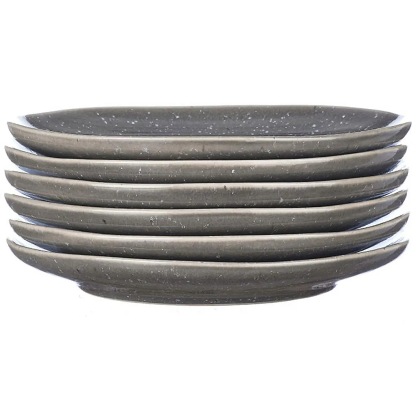 Online Bjorn 6 Assiettes en Grès dessert Stellar gris/anthracite - D.22 cm