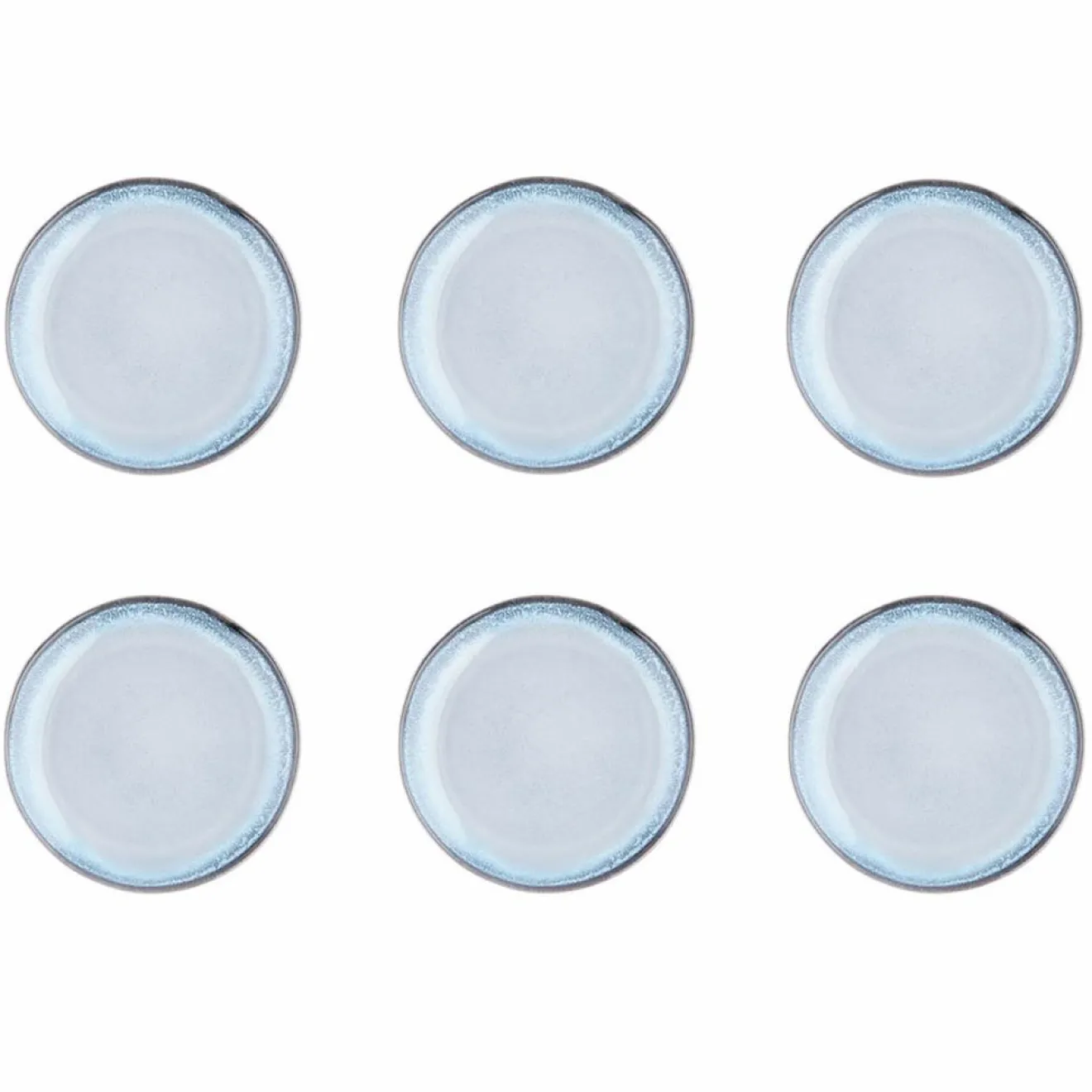 Sale Bjorn 6 Assiettes Genesis bleues - D.20.5 cm