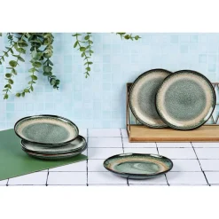 New Bjorn 6 Assiettes Genesis bleu/gris/kaki - D.10 cm