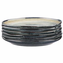 Hot Bjorn 6 Assiettes Genesis bleu/gris kaki - D.20.5 cm