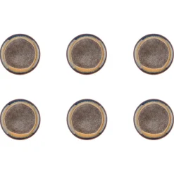 Bjorn 6 Assiettes Genesis marron volcanique - D.16 cm