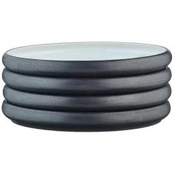 New Bjorn 4 Assiettes Gourmet granité/noir onyx - D.21,5 cm