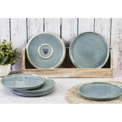 Bjorn 6 Assiettes Magma bleues - D.20 cm