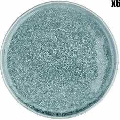 Bjorn 6 Assiettes Magma bleues - D.20 cm