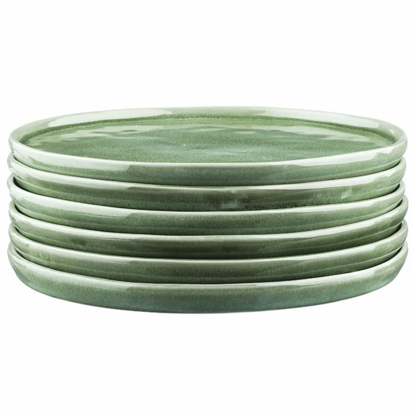 Bjorn 6 Assiettes Magma vertes - D.27 cm
