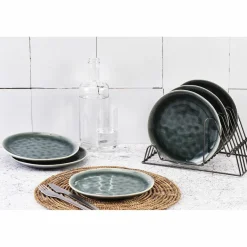 Bjorn 6 Assiettes Moon bleu nuit - D.21 cm