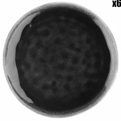 Bjorn 6 Assiettes Moon noires - D.21 cm