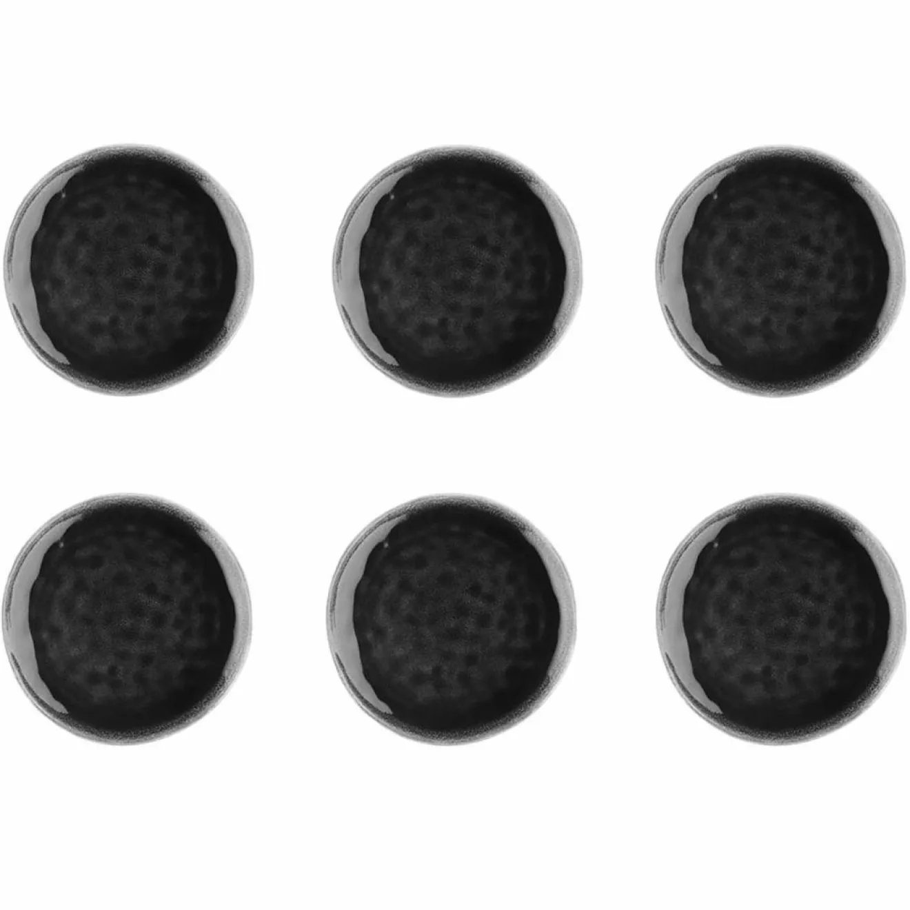 Bjorn 6 Assiettes Moon noires - D.21 cm