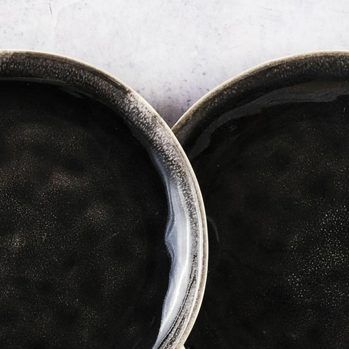 Bjorn 6 Assiettes Moon noires - D.21 cm