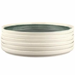Discount Bjorn 6 Assiettes Oxygen gris/vert bouteille/beige - D.27 cm