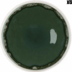 Bjorn 6 Assiettes Oxygen gris/vert bouteille/beige - D.21.5 cm