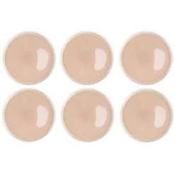 Bjorn 6 Assiettes Oxygen rose poudre/beige - D.27 cm