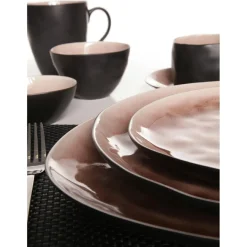 Outlet Cosy & Trendy 3 Assiettes plates Laguna roses - D.26.5 cm