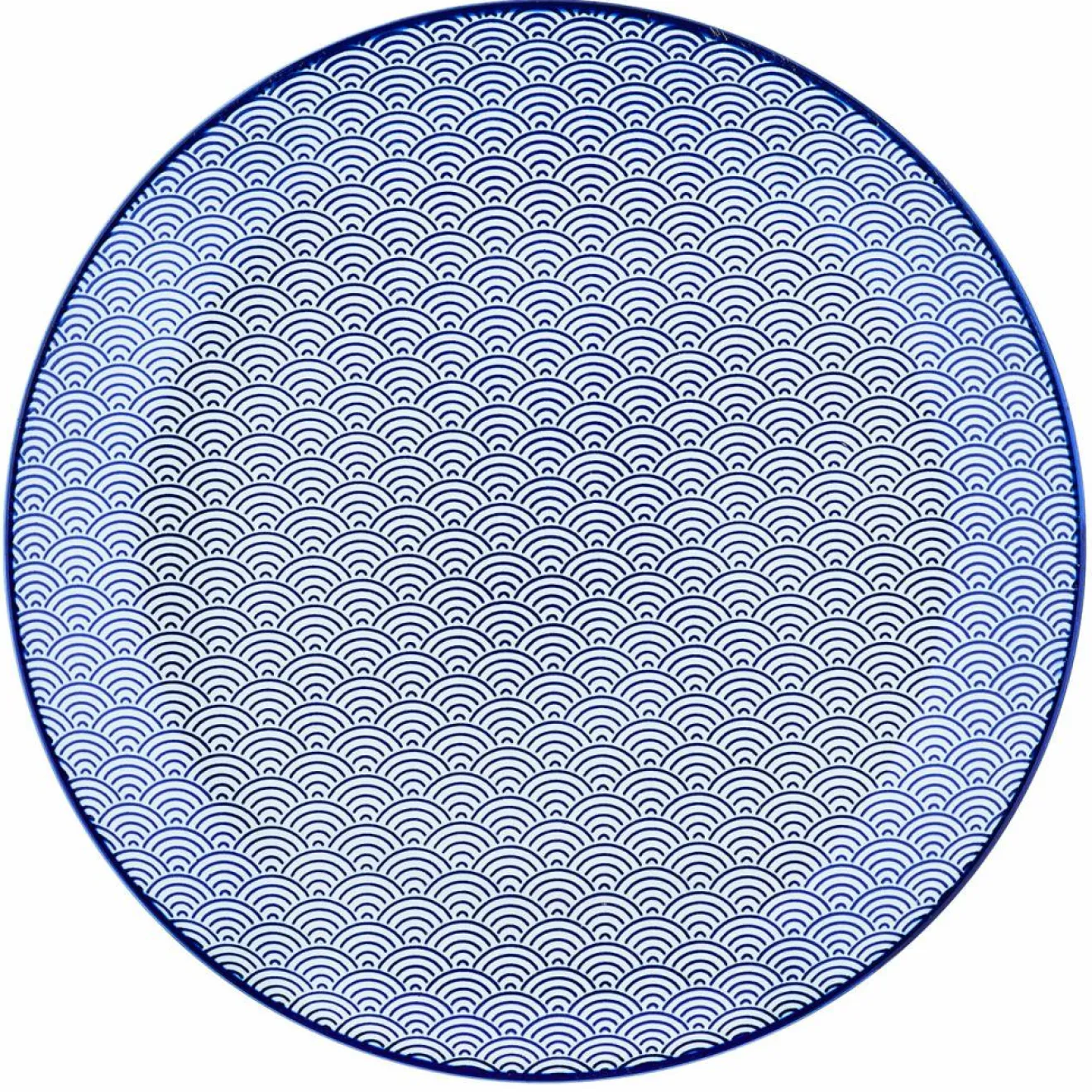 Online Bjorn 6 Assiettes plates Pattern Dark blue bleu foncé - D.26 cm