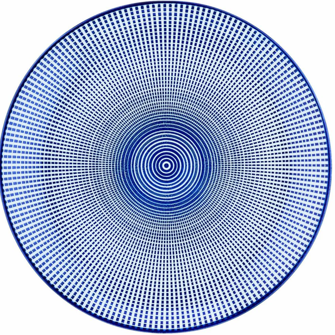 Online Bjorn 6 Assiettes plates Pattern Dark blue bleu foncé - D.26 cm