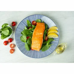 Online Bjorn 6 Assiettes plates Pattern Dark blue bleu foncé - D.26 cm