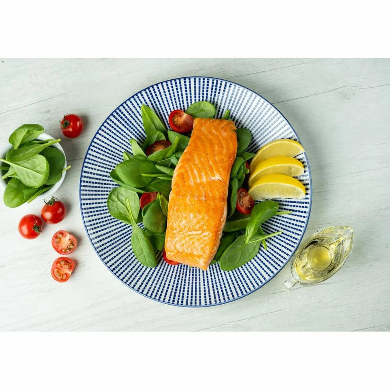 Online Bjorn 6 Assiettes plates Pattern Dark blue bleu foncé - D.26 cm