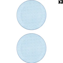 Hot Bjorn 6 Assiettes plates Pattern Pastel rose pastel/bleu pastel/vert pastel - D.26 cm