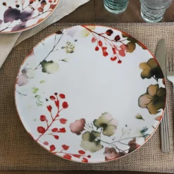 Novastyl 6 Assiettes PlatesAquarelle 27Cm EnPorcelaine