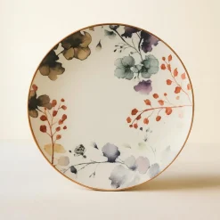 Novastyl 6 Assiettes PlatesAquarelle 27Cm EnPorcelaine